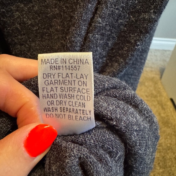 Blue cowl neck dress with zipper detail - Picture 7 of 9